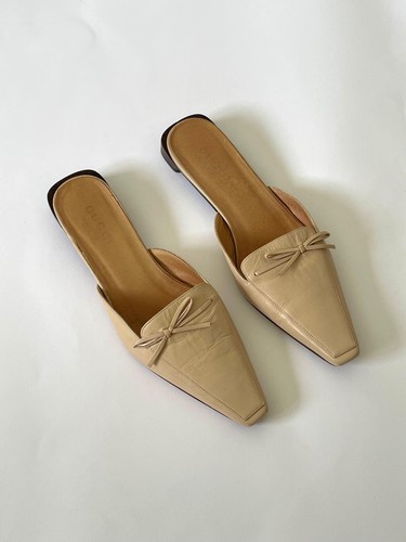 Gucci mules piatto pelle - piatto, in