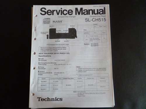 Manuale servizio technics - ,