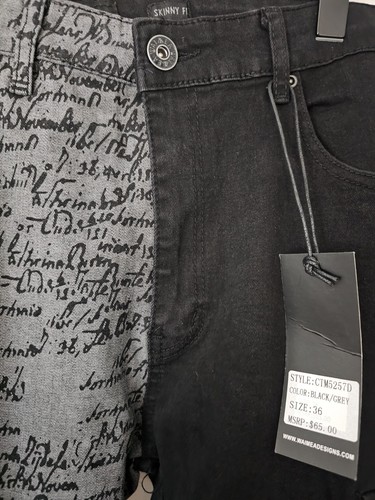 Jeans waimea uomo nero grigio - uomo, nero/grigio