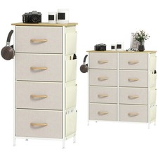 HOMCOM Cassettiera 4/8