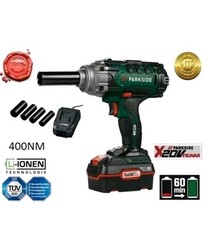 ✅⚠ PARKSIDE AVVITATORE A IMPULSI PERCUSSIONE SMONTA GOMME 400NM+BATTERIA 20V4AH 