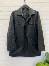 Giacca soprabito in pelle