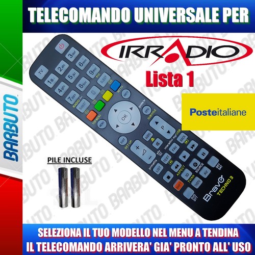 Telecomando universal irradio - telecomando,