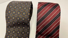 Coppia di cravatte geometriche