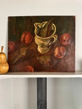 Olio su tavola di legno metà