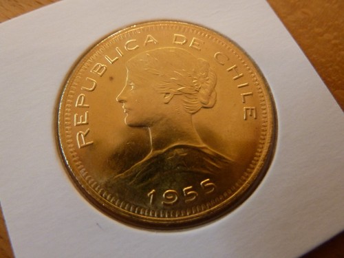 Cile 100 pesos 1955 - , 20,36