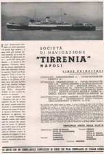 PUBBLICITA' 1939 TIRRENIA