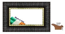 Cornice Nera in legno con rigo