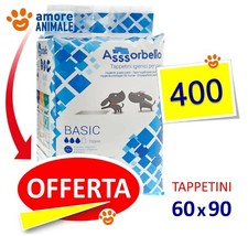 Assorbello BASIC 60x90 Traverse tappetini igienici assorbenti per cani 400 pezzi