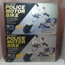 ELECTRONICS POLICE MOTOR BIKE FONDO DI MAGAZZINO 1989 MOTO DELLA POLIZIA GIG ES.