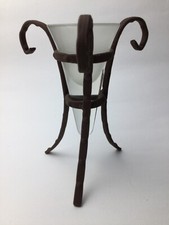 Portacandela ferro battuto