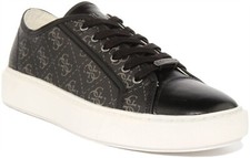 GUESS Fm5Vcuele12 Vice Uomo Casual Cupsole Scarpe Sportive IN Coal Taglia UK 7 -