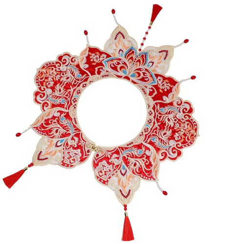 Sciarpa con colletto in - ,