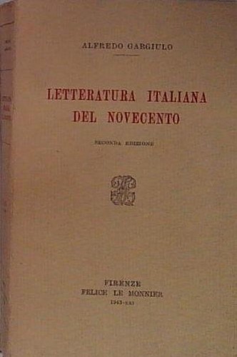 Gargiulo letteratura italiana - gargiulo,