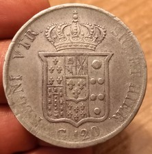 Moneta Piastra 120 Grana 1833