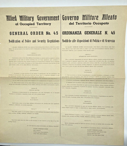 Allied military government amg - military,