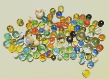 BIGLIE VARIE DIMENSIONI VETRO E COLORI VINTAGE 640GR  (s7)