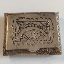 ANTIQUE ENGRAVED METAL PILL