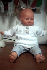 raro bambolotto tg sebino 1980  ,corpo in pezza, h cm 50 , vintage leggi