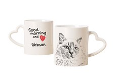 Birmano tazza con gatto