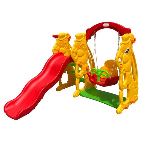Scivolo coniglio con altalena - con,