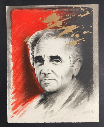 Signée par aznavour daniel - par,