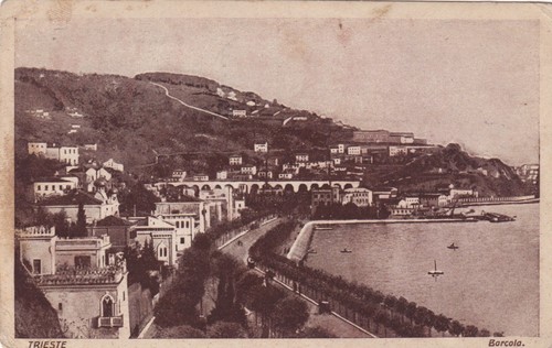 Cartolina trieste riviera - cartolina, di