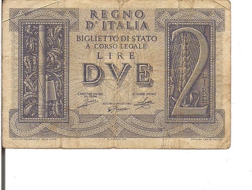 Italia lire 27 1939 - p#27,,