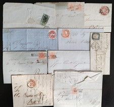 LB1 Curioso LOTTO N. 10 LETTERE FRAMMENTI ANTICHI STATI ITALIANI  qualità mista 