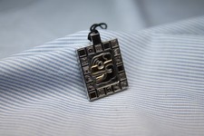 Ciondolo Maya Yum Kaax (Salute e Benessere) Acciaio e Oro, ZOPPINI Firenze