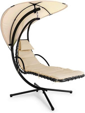 Amaca Poltrona Sdraio Sospesa a Dondolo Con Parasole Kelly