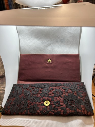 Pochette vintage bordeaux con - pochette,