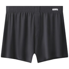 Boxer uomo senza cuciture seta ghiaccio pantaloncino con mosca aperta comfort flex intimo