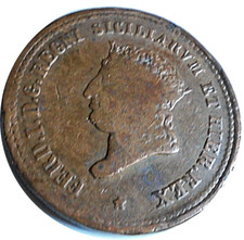 5 Tornesi 1819, Regno Due Sicilie Ferdinando I, Rara