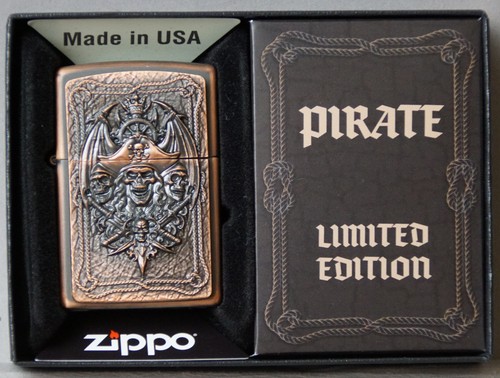 Zippo pitrate skull - zippo, rustic