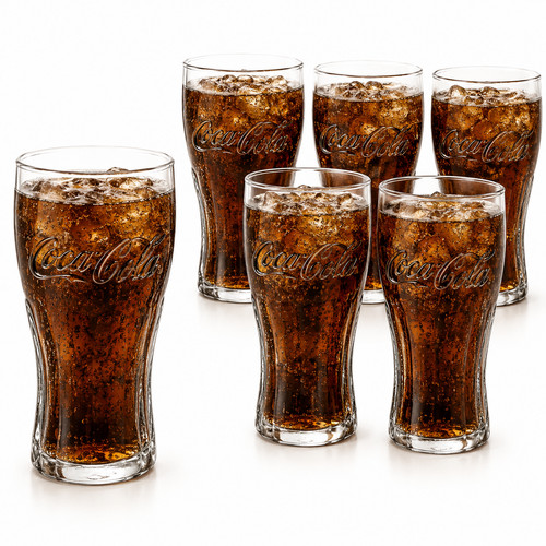 Bicchieri contorno coca cola - 6,