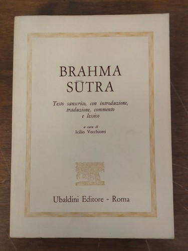 Brahma sutra cura di icilio - sutra"a,
