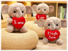 Peluche soft elefantino seduto