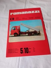 ROMANAZZI IVECO 5,1-10,9 TONN RIBALTABILE TRILATERALE brochure originale 1979