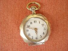 ANTICO OROLOGIO DA TASCA  DONNA IN ARGENTO EPOCA  INIZI '900 