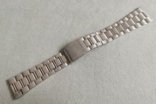 Zenith vintage steel and gold plated bracelet for project or repair mm 20.8 used