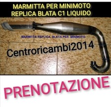 MARMITTA Per Minimoto Replica Blata C1/C2 MTA4 Liquido NUOVA 