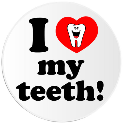 Love teeth adesivo - love, my