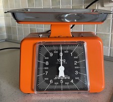 Bilancia vintage STUBE  Arancione- 10 Kg- Made In Germany
