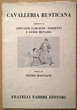 LIBRETTO D'OPERA CAVALLERIA