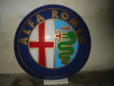 ALFA ROMEO INSEGNA CONCESSIONARIA ORIGINALE MT.130 X 130 -SOLO RITIRO IN LUOGO !