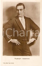 1920 ca CINEMA Actor Rudolph VALENTINO Portrait Cartolina FP NV