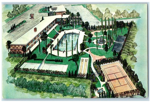 Cartolina c1960 veduta aerea - cartolina,