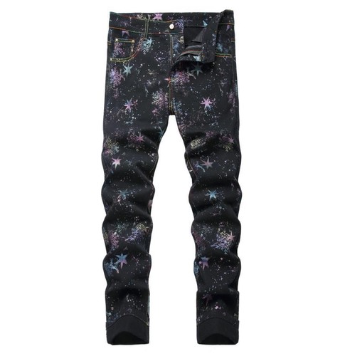 Jeans uomo nero cotone - , denim