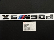 DISTINTIVO BMW X5 M50d in nero